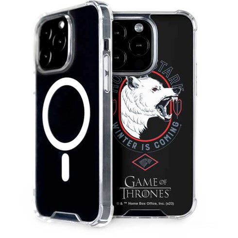 Game of Thrones: House Stark Direwolf iPhone 15 Pro MagSafe Case
